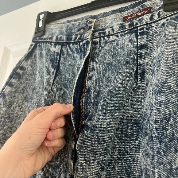 Vintage Jean St. Tropez Denim Skirt Midi Acid Wash Size 5 - Picture 5 of 8